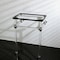 Fauceture Templeton 24" x 20-3/8" x 33-3/16" Acrylic Console Sink Legs, Chrome VAH282033C - alternate 4